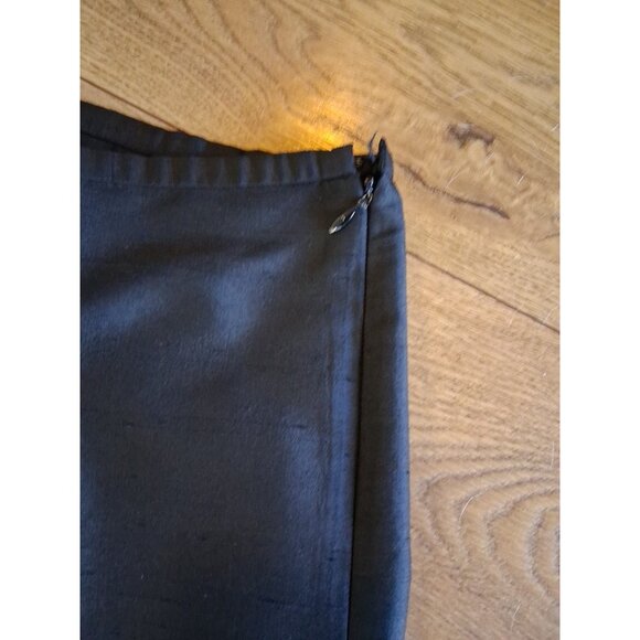 Karen Kane Women's Black Cropped Pants 100% Silk Size 4 Black - Picture 3 of 6
